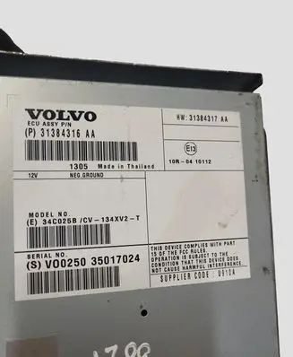 Volvo V40 Sound amplifier 31384316AA 31384317AA