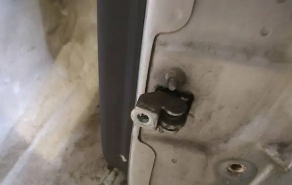Rear door check strap stopper
