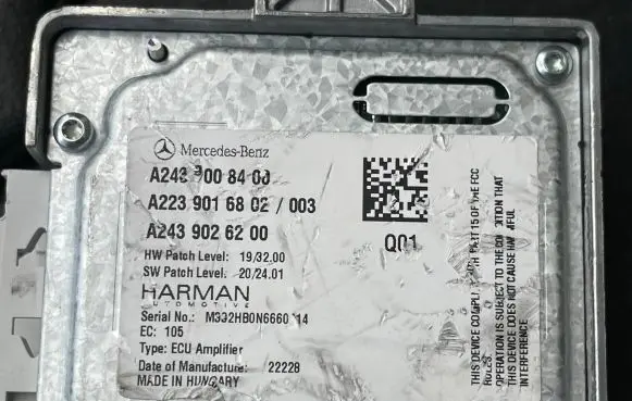Mercedes-Benz B W247 Other control units/modules A2439008400 A2439026200 A2239016802