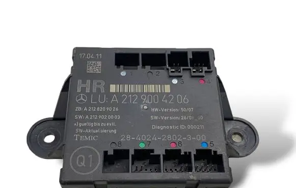 Mercedes-Benz C W204 Door control unit/module A2129004206