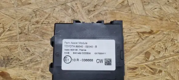 Toyota Auris E180 Parking PDC control unit/module 8934002040