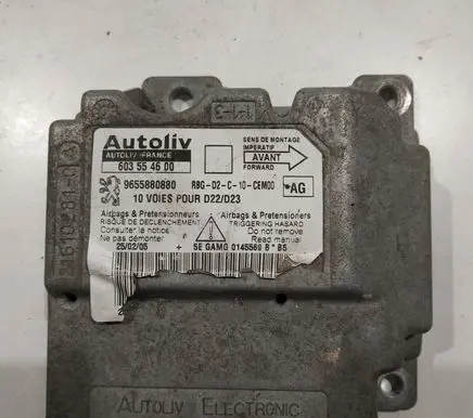 Peugeot 607 Airbag control unit/module 603554600 9655880880