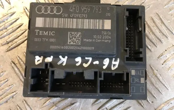 Audi A6 S6 C6 4F Door control unit/module 4F0959793 4F0910793 0033TFK0001
