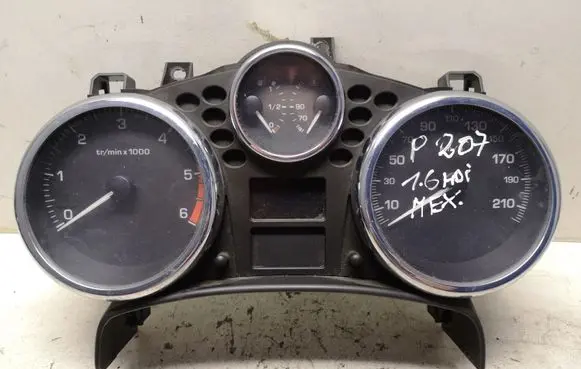 Peugeot 207 Speedometer (instrument cluster) 9662904880 A2C53190341 A2C53065547