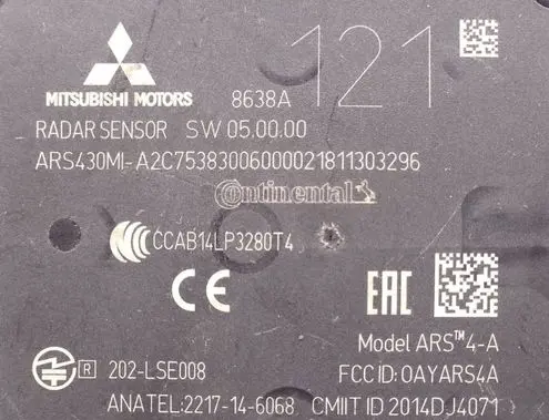 Mitsubishi Eclipse Cross Distronic sensor radar 4135AARS4A 202LSE008 2014DJ4071