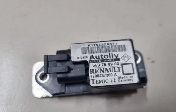 Renault Megane II Airbag deployment crash/impact sensor 7700437300A K1T9E22A611 550759900