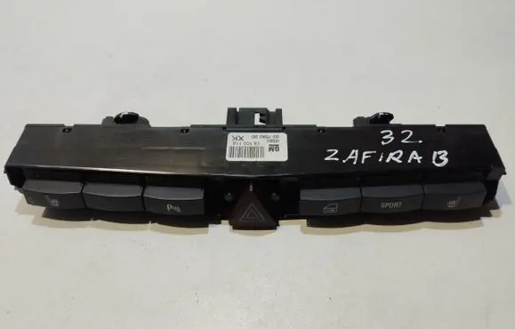 Opel Zafira B Hazard light switch 13100112 6097A