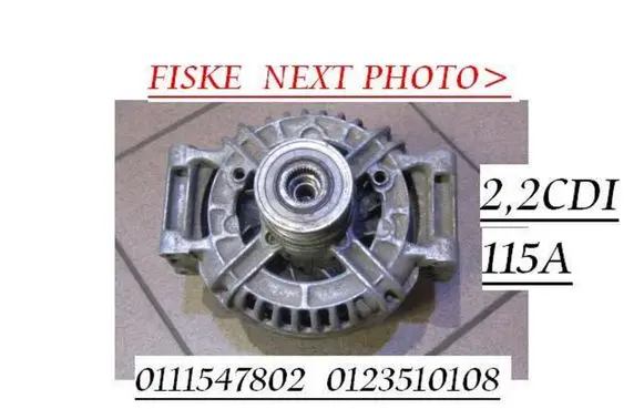 Mercedes-Benz C W202 Generator/alternator 0111547802 0123510108