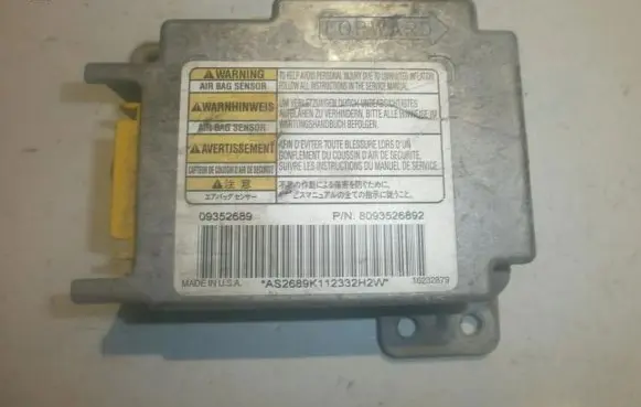 Opel Frontera B Airbag control unit/module 8093526892 09352689