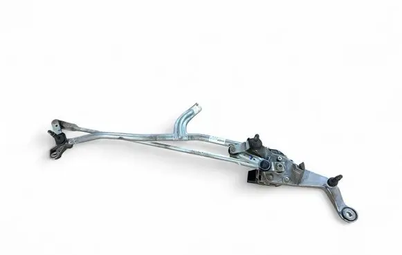 Front wiper linkage and motor