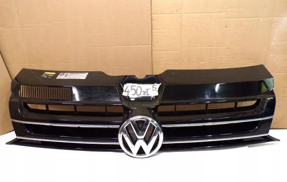 Volkswagen Multivan T5 Front bumper upper radiator grill 7E5853651A