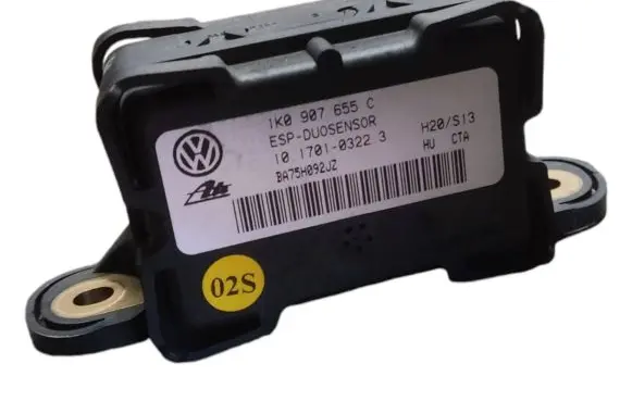 Audi A3 S3 8P ESP acceleration yaw rate sensor 1K0907655C 10170103223
