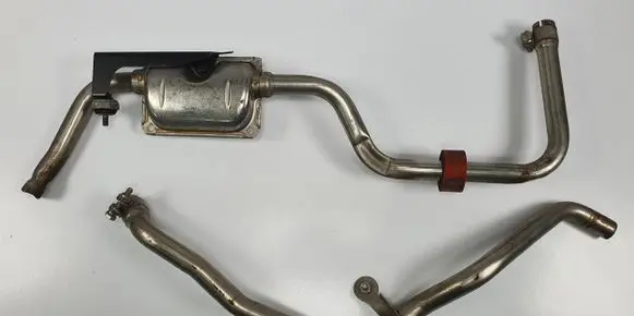 Porsche Cayenne (9PA) Webasto auxiliary heater silencer 7L0819084C