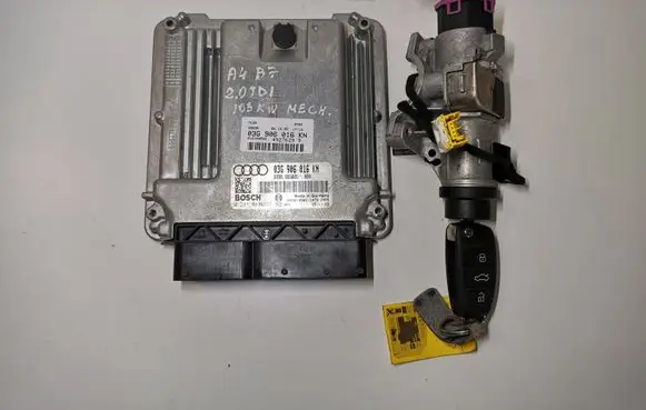 Audi A4 S4 B7 8E 8H Engine ECU kit and lock set 03G906016KN 0281013293