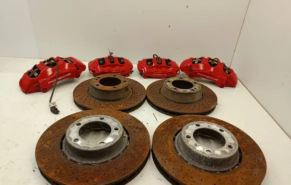 Porsche 911 991 Brake discs and calipers set 991351423 970352425 9P1615302E