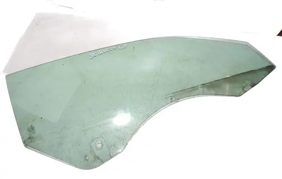 Volkswagen Scirocco Front door window/glass (coupe) 43R000017 1K8845202A