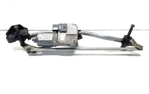 Front wiper linkage and motor