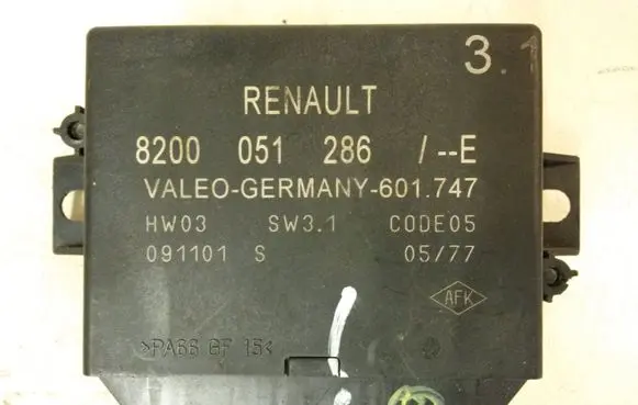 Renault Laguna II Parking PDC control unit/module 8200051286 8200051286E 601747