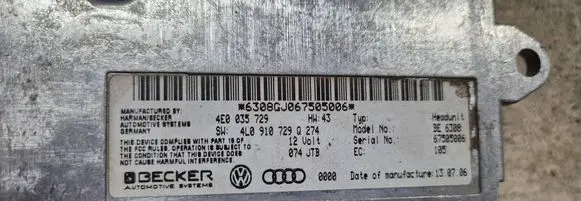 Audi A6 Allroad C5 MMI control unit 4E0035729