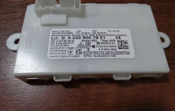 Mercedes-Benz E W213 Trunk lid opening control unit 