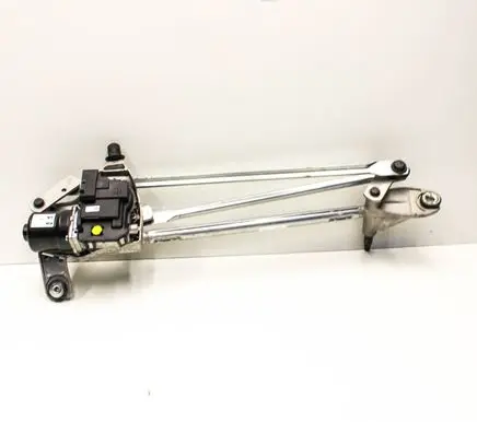Front wiper linkage and motor