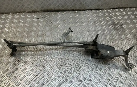 Front wiper linkage and motor