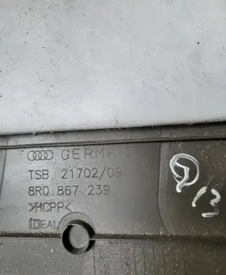 Audi Q5 SQ5 (D) pillar trim (bottom) 8R867239