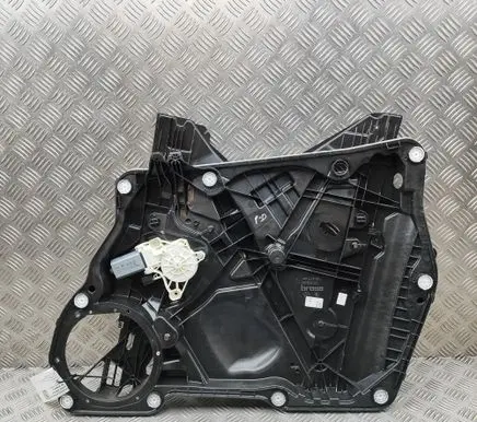Volkswagen Tiguan Front door window regulator with motor 571837402L 4K0959801