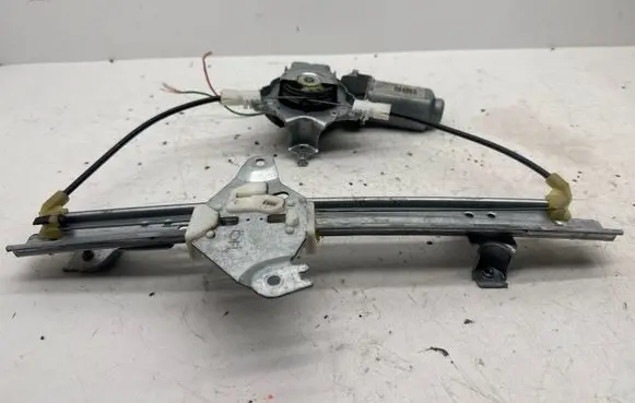 Rear door window regulator with motor