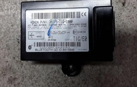 Honda CR-V Bluetooth control unit module 39775T1GE000