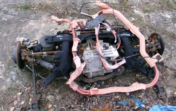 Toyota RAV 4 (XA40) Rear axle beam with reductor 