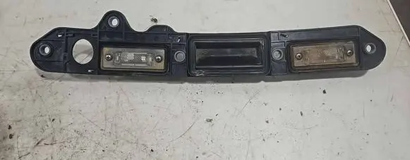 Trunk door license plate light bar