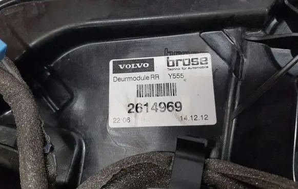 Volvo V40 Rear door window regulator with motor 2614969 31276218