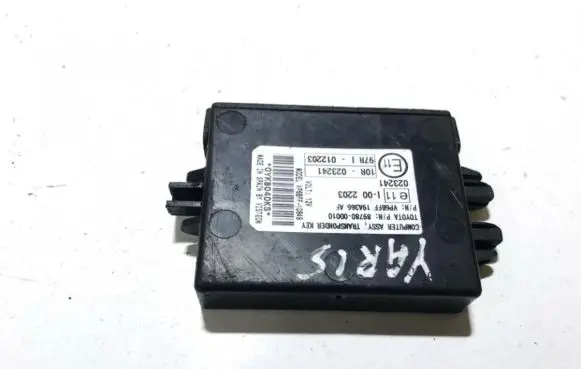 Toyota Yaris Other control units/modules 897800d010 89780-0d010