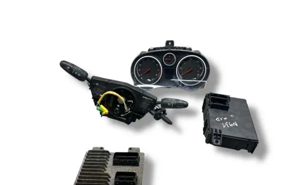 Opel Corsa D Engine ECU kit and lock set 55577834 12636386 86AATX561006000L
