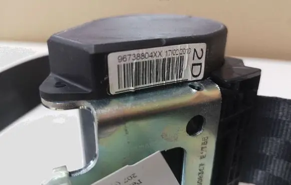 Peugeot 207 Rear seatbelt 96738804XX