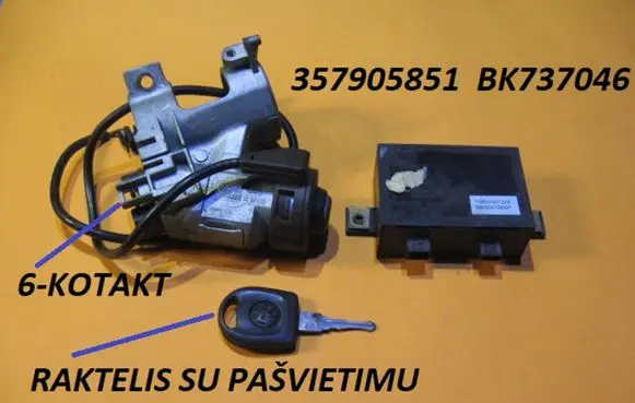 Volkswagen Polo III 6N 6N2 6NF Ignition lock 357905851 BK737046