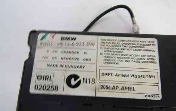 BMW 3 E36 CD/DVD changer 6913390