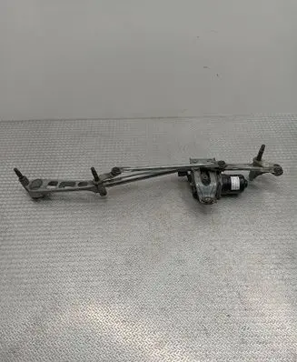 Front wiper linkage and motor