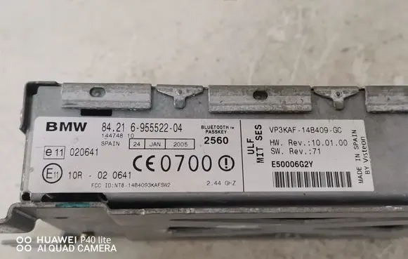 BMW X5 E53 Bluetooth control unit module 695552204