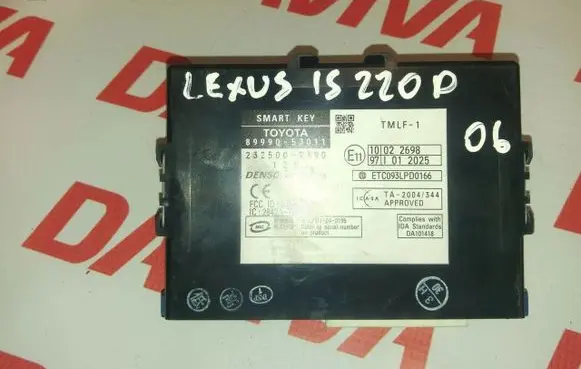 Lexus IS 220D-250-350 Keyless (KESSY) go control unit/module 2325002390 8999053011