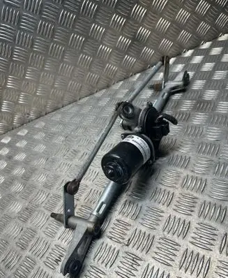 Front wiper linkage and motor