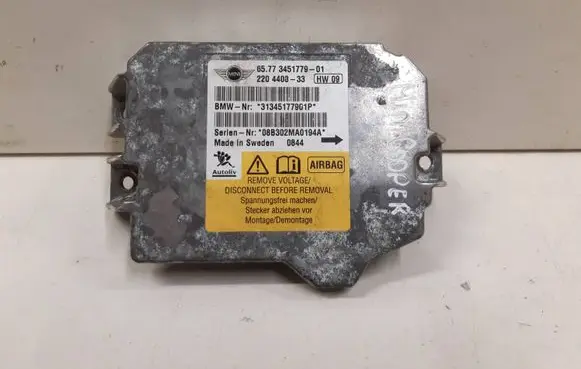 Mini One - Cooper Coupe R56 Airbag control unit/module 6577345177901 65773451779 220440333