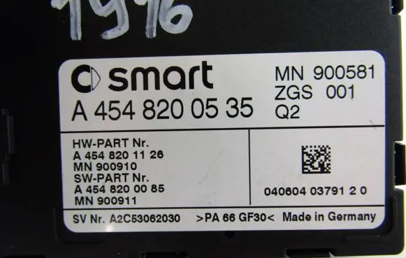 Smart ForFour I Other control units/modules 2115450532