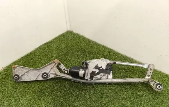 Front wiper linkage and motor