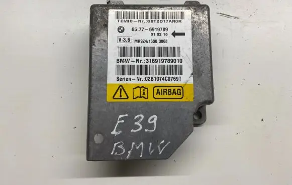 BMW 5 E39 Airbag control unit/module 6919789 316919789010 G8T2D17AR0R