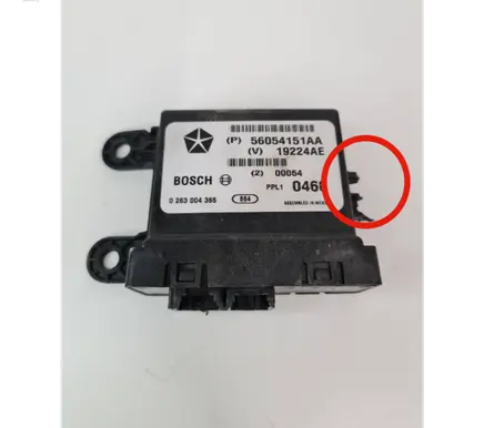 Chrysler Grand Voyager V Parking PDC control unit/module 56054151AA 0263004365 19224AE