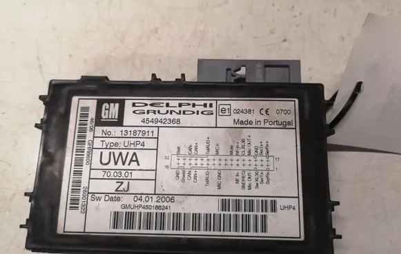 Opel Vectra C Bluetooth control unit module 454942368 13187911