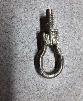 Towing hook eye