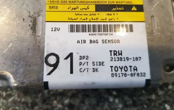 Toyota Corolla E120 E130 Airbag control unit/module 891700F032